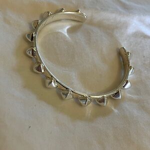 Stella & Dot Silver Pyramid Stud Bracelet